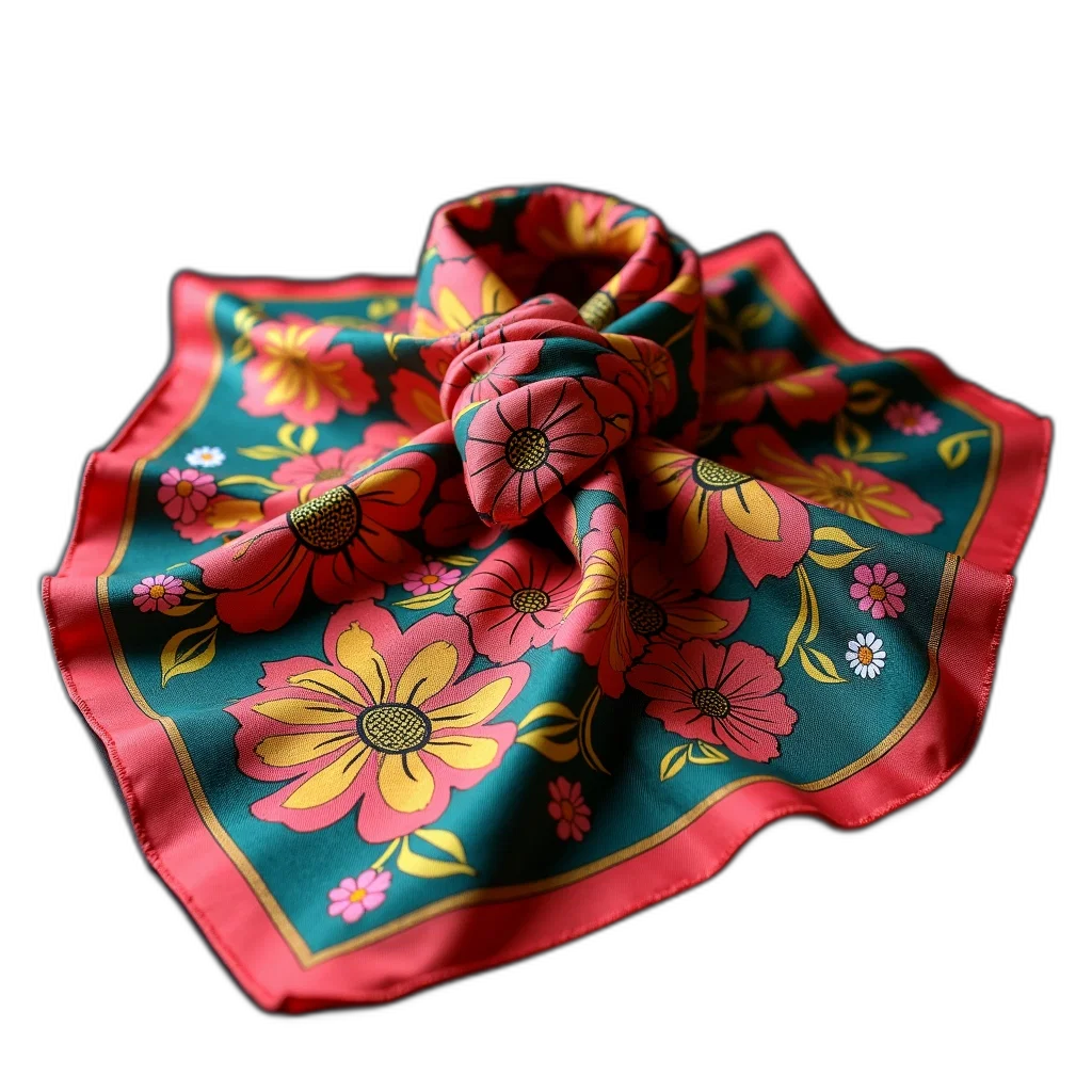 flower, jewelry, crown, dress, 3d render, colorful, silk, scarf transparent PNG cut-out