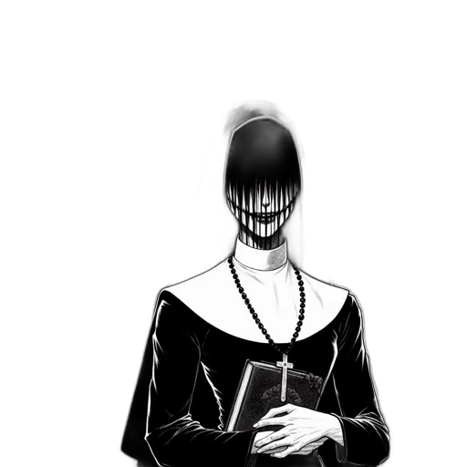 mask, dress, face, creature, comic book art, concept art, cyberpunk, pixel art transparent PNG cut-out