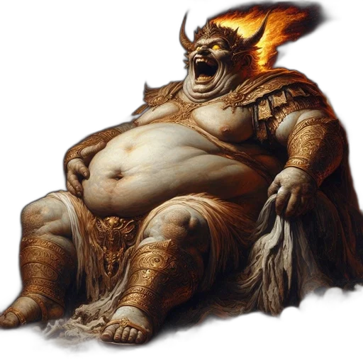 dragon, creature, concept art, fantasy art, colossal, rotund, figure, fiery transparent PNG cut-out
