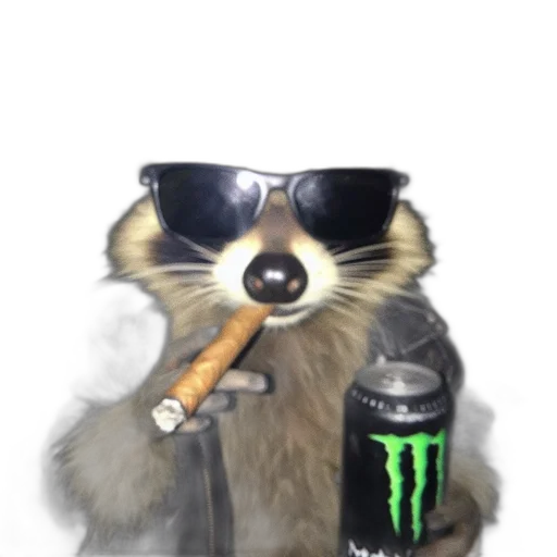 animal, jacket, creature, staff, concept art, photorealistic, vaporwave, fantasy art transparent PNG cut-out