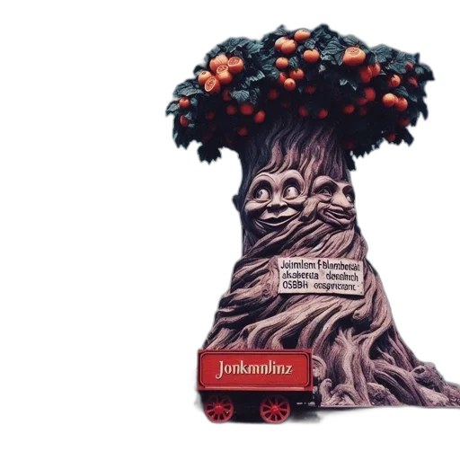 tree, concept art, 3d render, fantasy art, artwork, features, quirky, carving transparent PNG cut-out