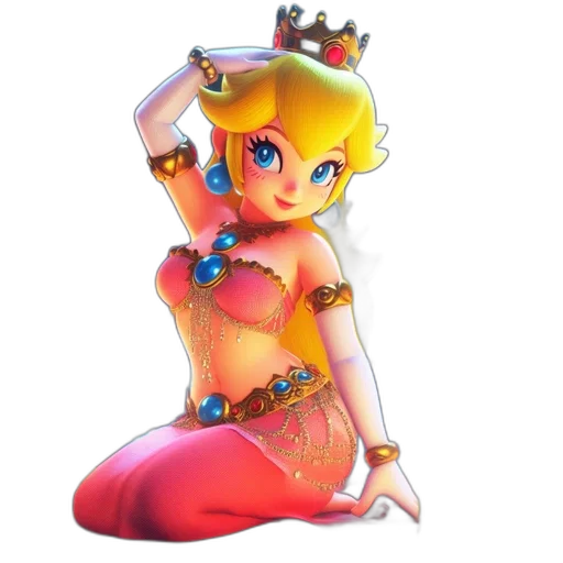 crown, dress, jewelry, weapon, 3d render, concept art, pixel art, fantasy art transparent PNG cut-out