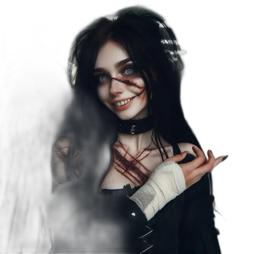 face, mask, creature, staff, fantasy art, concept art, photorealistic, anime transparent PNG cut-out