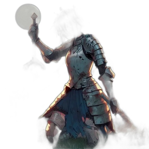 mask, staff, sword, robot, concept art, fantasy art, comic book art, watercolor transparent PNG cut-out
