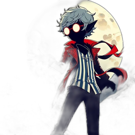 mask, jacket, creature, staff, concept art, pixel art, cartoon, comic book art transparent PNG cut-out