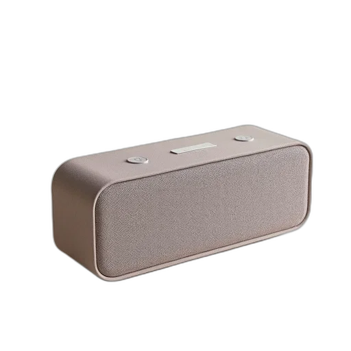 furniture, robot, 3d render, modern, rectangular, wireless, speaker, textured transparent PNG cut-out