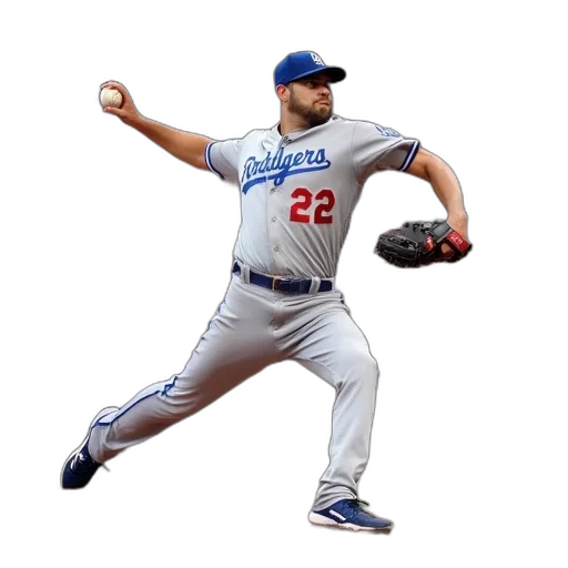 animal, creature, baseball, player, grey, uniform, number, back transparent PNG cut-out