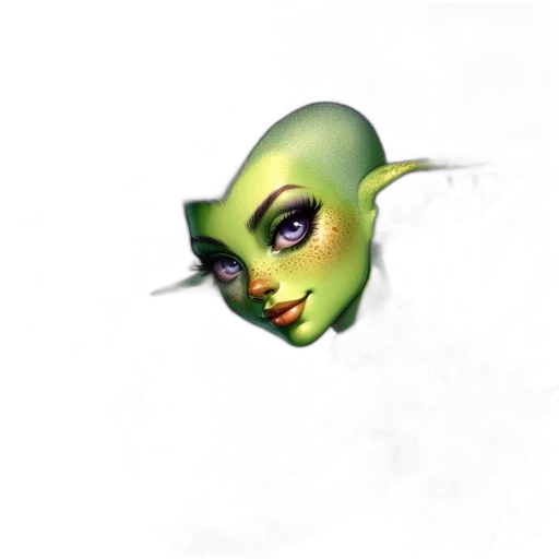 mask, face, creature, staff, concept art, fantasy art, 3d render, photorealistic transparent PNG cut-out