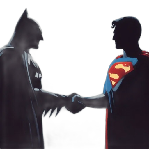 comic book art, concept art, 3d render, fantasy art, iconic, superhero, characters, batman transparent PNG cut-out
