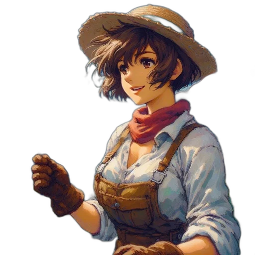 staff, hat, weapon, face, concept art, pixel art, oil painting, fantasy art transparent PNG cut-out