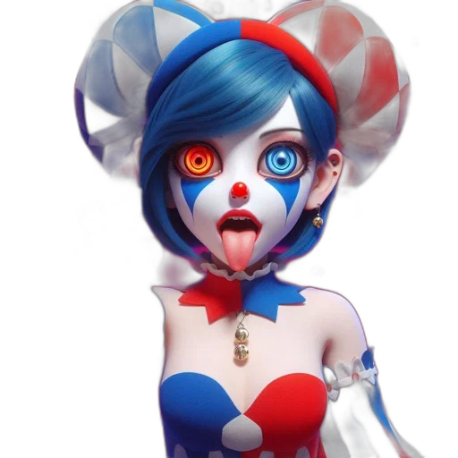 mask, face, concept art, 3d render, fantasy art, anime, blue, animated transparent PNG cut-out
