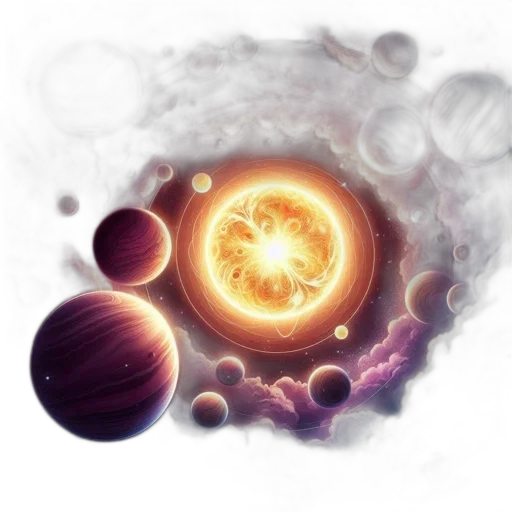 staff, weapon, concept art, fantasy art, 3d render, photorealistic, outer space, fire transparent PNG cut-out