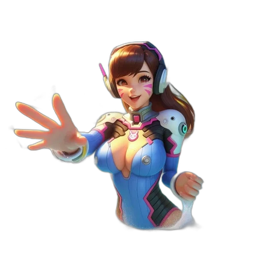 robot, staff, weapon, face, 3d render, concept art, fantasy art, pixel art transparent PNG cut-out