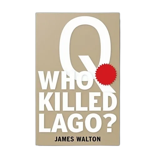 book, cover, title, who, killed, lago, large, bold transparent PNG cut-out