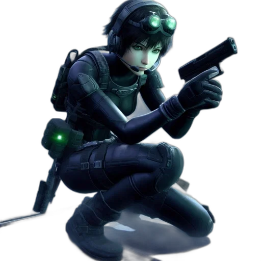 weapon, staff, robot, concept art, cyberpunk, 3d render, comic book art, green transparent PNG cut-out