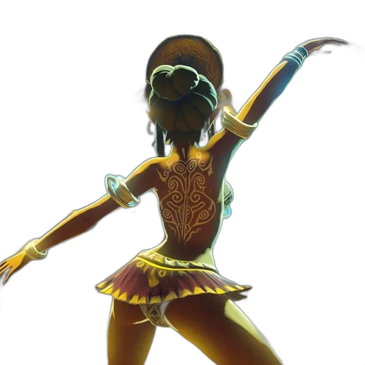 dress, 3d render, concept art, fantasy art, pixel art, golden, woman, decorated transparent PNG cut-out