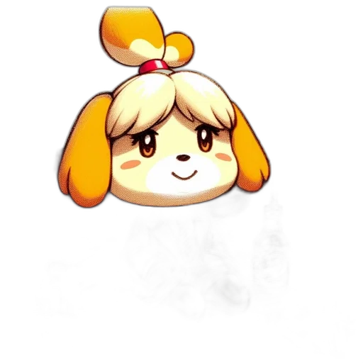 staff, animal, creature, face, pixel art, concept art, anime, 3d render transparent PNG cut-out