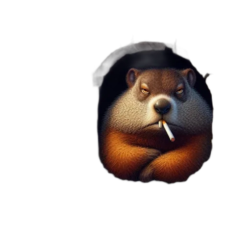 animal, creature, face, hat, concept art, 3d render, photorealistic, pixel art transparent PNG cut-out
