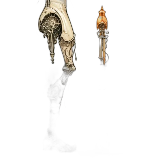 staff, weapon, sword, jewelry, concept art, 3d render, fantasy art, photorealistic transparent PNG cut-out