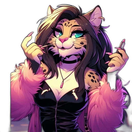 animal, pixel art, vaporwave, concept art, cartoon, animated, cat, character transparent PNG cut-out