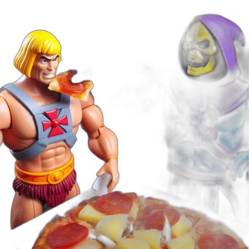 food, concept art, 3d render, fantasy art, comic book art, fire, pastel, two transparent PNG cut-out