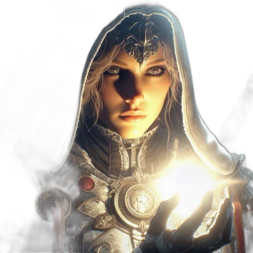 face, sword, staff, concept art transparent PNG cut-out
