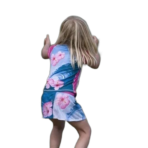 dress, jacket, vaporwave, young, girl, colorful, pink, flowers transparent PNG cut-out