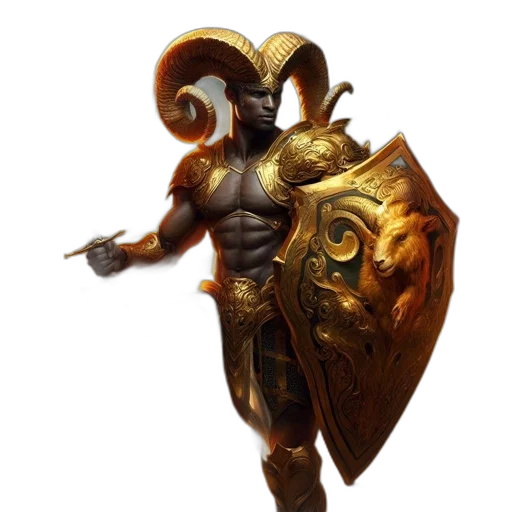 staff, sword, fantasy art, concept art, 3d render, comic book art, golden, muscular transparent PNG cut-out