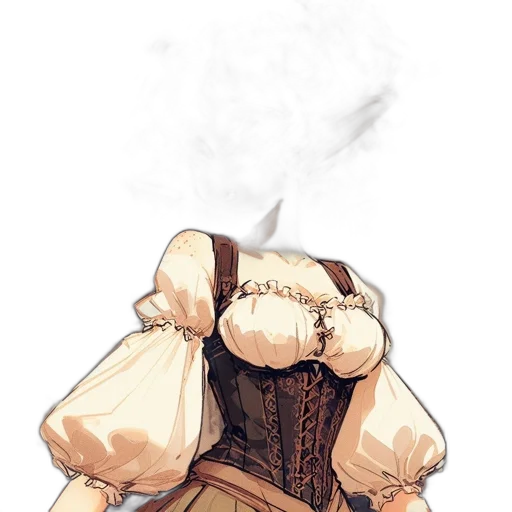 jacket, mask, dress, weapon, concept art, watercolor, fantasy art, pixel art transparent PNG cut-out