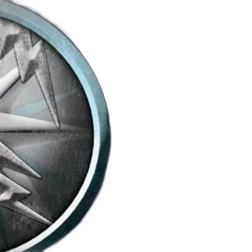image, features, blue, background, circular, emblem, includes, lightning transparent PNG cut-out