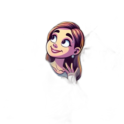 staff, face, cartoon, pixel art, concept art, 3d render, satirical, image transparent PNG cut-out