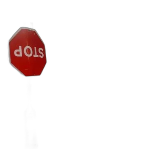 staff, 3d render, stop, sign, stands, prominently, foreground, nighttime transparent PNG cut-out