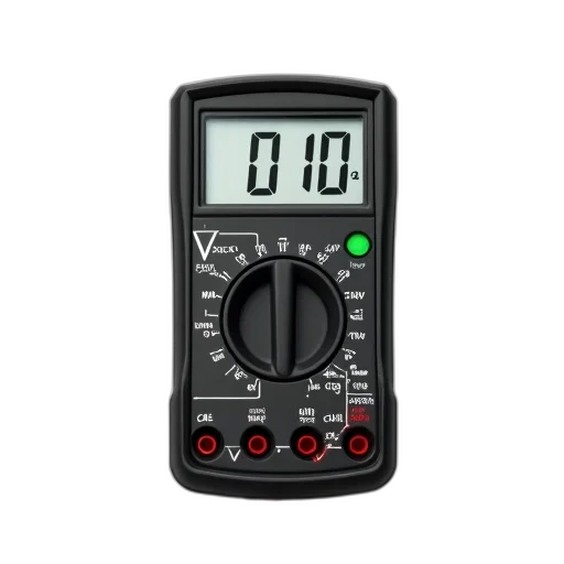 black, digital, multimeter, display, showing, symbols, green, led transparent PNG cut-out