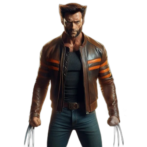 jacket, concept art, comic book art, 3d render, cyberpunk, man, fierce, expression transparent PNG cut-out