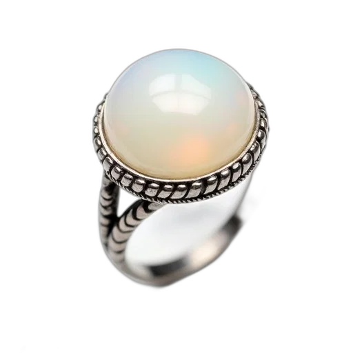 jewelry, pastel, close-up, image, silver, ring, large, round transparent PNG cut-out