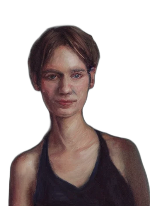 face, dress, staff, jewelry transparent PNG cut-out