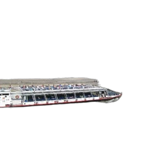 staff, 3d render, photorealistic, concept art, boat, seine, river, paris transparent PNG cut-out