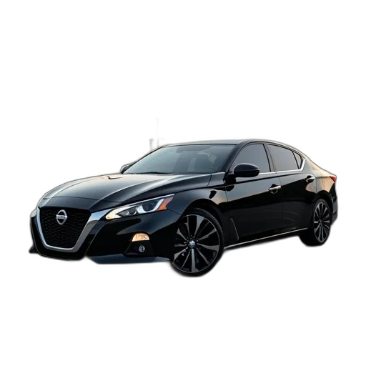 car, 3d render, photorealistic, black transparent PNG cut-out