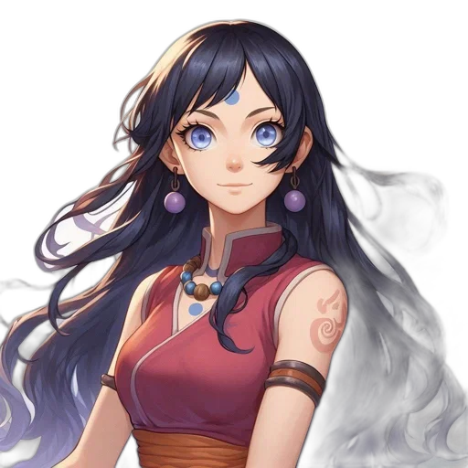 staff, face, dress, dragon, fantasy art, anime, pixel art, concept art transparent PNG cut-out