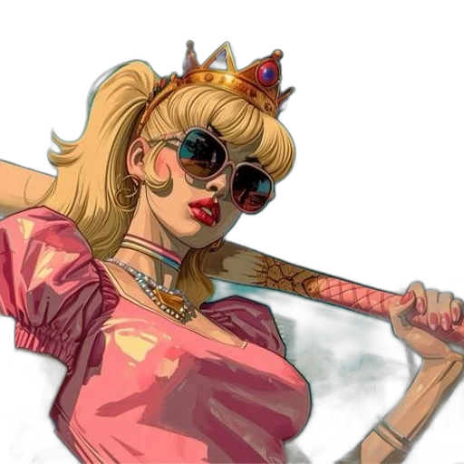 staff, weapon, crown, sword, concept art, fantasy art, comic book art, vaporwave transparent PNG cut-out