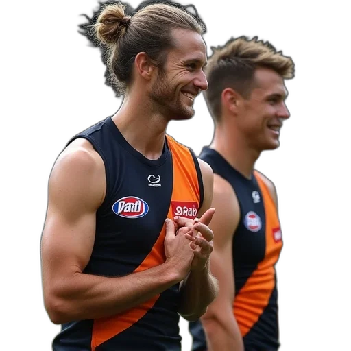 hair, collingwood, football, player transparent PNG cut-out