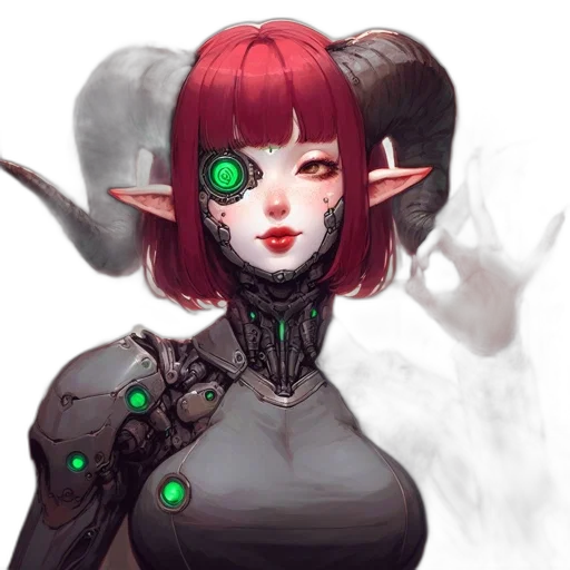 mask, robot, face, creature, fantasy art, concept art, cyberpunk, pixel art transparent PNG cut-out