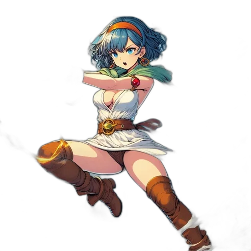 weapon, sword, staff, dress, fantasy art, concept art, anime, pixel art transparent PNG cut-out