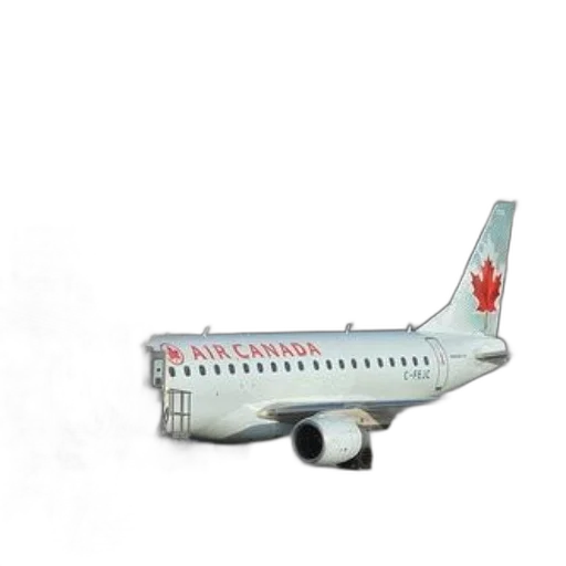 staff, 3d render, photorealistic, concept art, air, canada, airplane, parked transparent PNG cut-out
