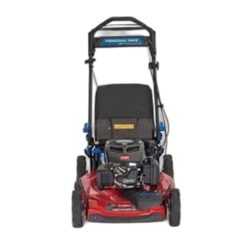 red, lawn, mower, blue, accents, featuring, personal, pace transparent PNG cut-out