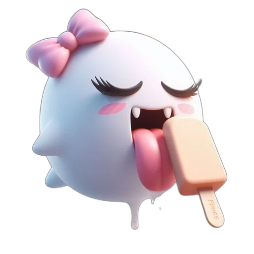 food, creature, animal, staff, concept art, 3d render, pixel art, vaporwave transparent PNG cut-out