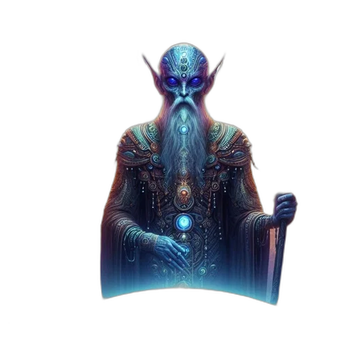 staff, face, creature, mask, fantasy art, concept art, pixel art, comic book art transparent PNG cut-out