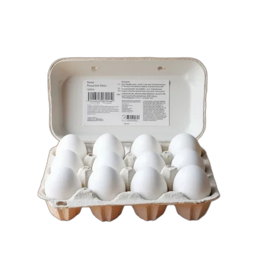 food, shoes, white, egg, carton, open, revealing, dozen transparent PNG cut-out