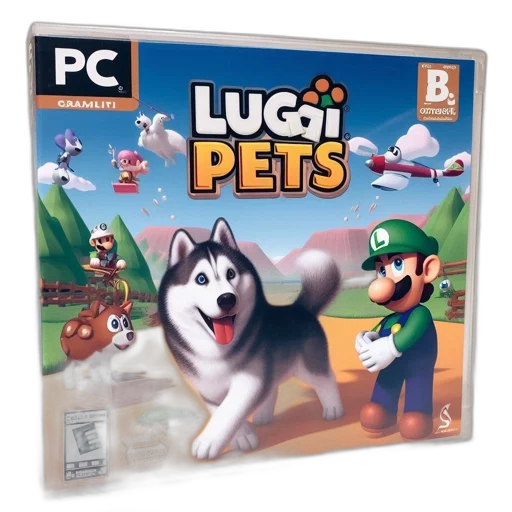 animal, concept art, 3d render, pixel art, colorful, box, art, displays transparent PNG cut-out