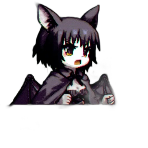 staff, creature, animal, mask, pixel art, anime, fantasy art, concept art transparent PNG cut-out